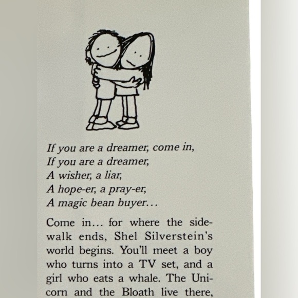 Where the Sidewalk Ends by Shel Silverstein - White Cover - Picture 4 of 4